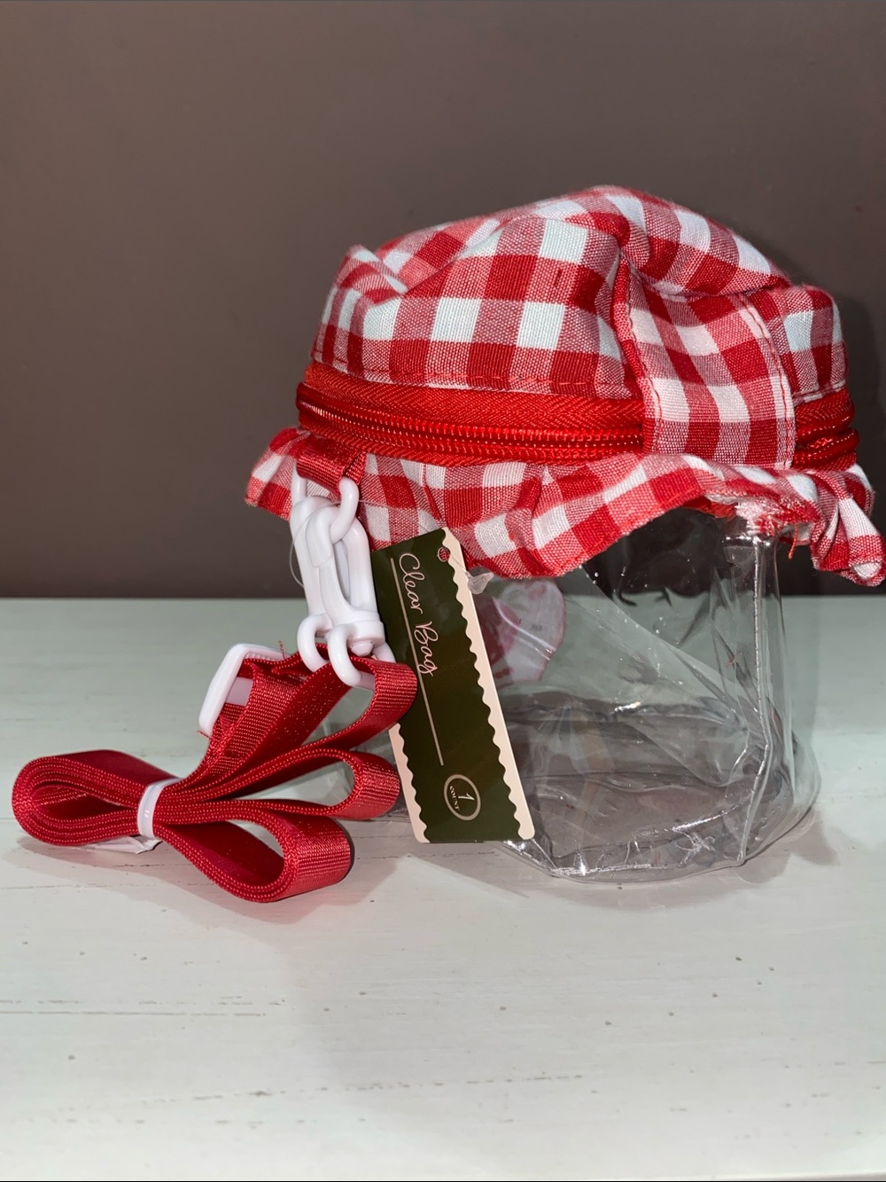 Clear Mini Crossbody Bag - Strawberry Jar - Picture 3 of 4